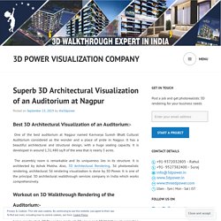 Superb 3D Architectural Visualization of an Auditorium at Nagpur