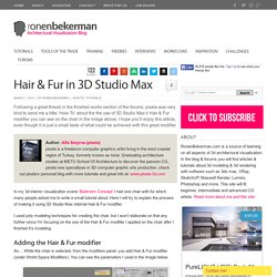 Hair & Fur in 3D Studio Max