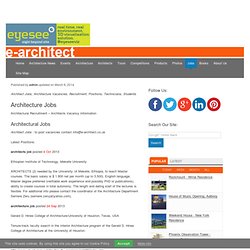 Architecture Jobs - Architect Positions