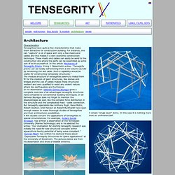 Tensegrity, architecture and Buckminster Fuller