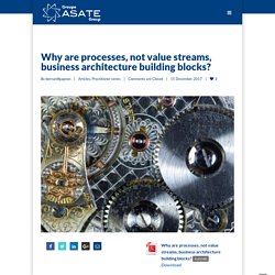 Why are processes, not value streams, business architecture building blocks? - Asate Group business consulting