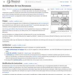 Architecture de von Neumann