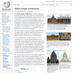 Hindu temple architecture