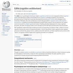 LIDA (cognitive architecture)