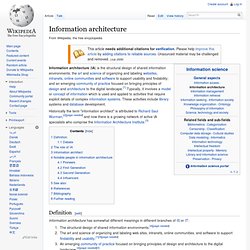 Information architecture
