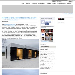 Modern White Modular House by A-Cero