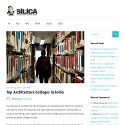 Top Architecture Colleges in India - SILICA Institute