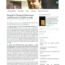 People’s Cloud architecture and futures in 1000 words