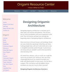 Designing Origamic Architecture, instructions on how to make your own patterns