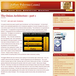 The Onion Architecture : part 1 : Jeffrey Palermo (.com)