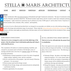 Stella Maris Architecture Offered Service