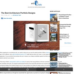 The Best Architecture Portfolio Designs