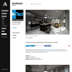 Architectural Modeling & Rendering: 3D Kitchen