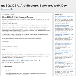 Linux 64-bit, MySQL, Swap and Memory