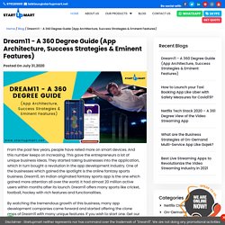 Dream11 - A 360 Degree Guide (App Architecture, Success Strategies & Eminent Features) - Startupmart