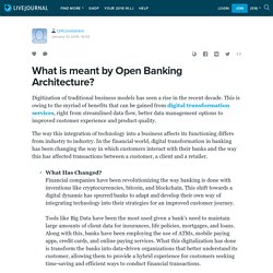 What is meant by Open Banking Architecture?: t24corebankin