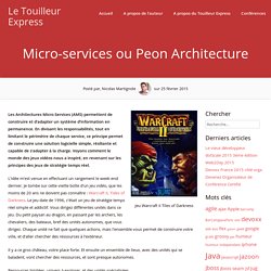 Micro-services ou Peon Architecture
