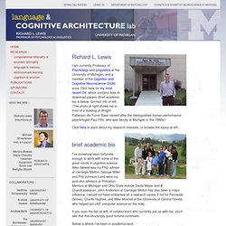Language & Cognitive Architecture Lab, University of Michigan