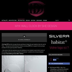 MYK Wall Clock by SHE Design