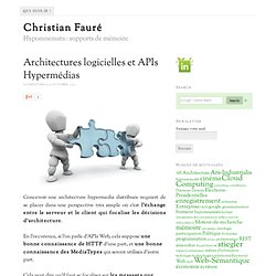 Architectures logicielles et APIs Hypermédias