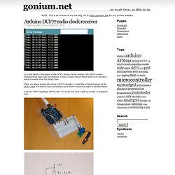 Blog Archive » Arduino DCF77 radio clock receiver