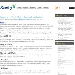 Blog Archive » Bootstraps – The 2-Minute Solution for A Website