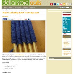 Make a Drinking Straw Weaving Loom