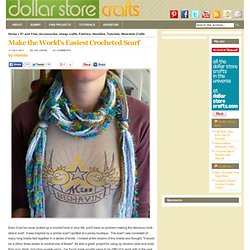 Make the World’s Easiest Crocheted Scarf