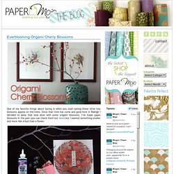 Paper Mojo the Blog » Blog Archive » Everblooming Origami Cherry Blossoms