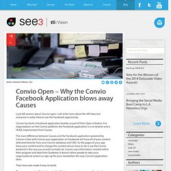 See What’s Out There » Blog Archive » Convio Open - Why the Conv