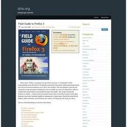 Field Guide to Firefox 3