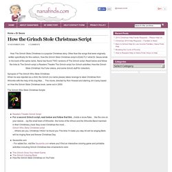 Nana Finds Ways to Help » Blog Archive » How the Grinch Stole Christmas Script
