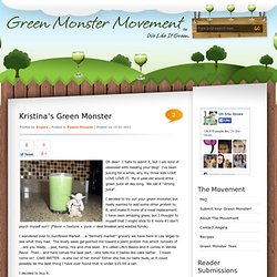 » Blog Archive » Kristina’s Green Monster
