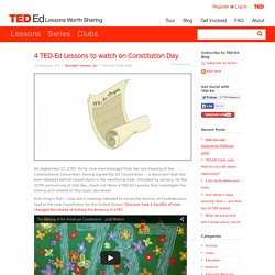 4 TED-Ed Lessons to watch on Constitution Day