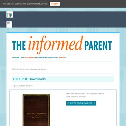 1869-1889: Archive Literature & Books - The Informed Parent