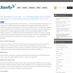 Blog Archive » The Strength of Concrete – Is It The Best Open-Source CMS?
