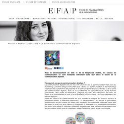 Actu Archives Ecole de Communication EFAP - Le boom de la communication digitale