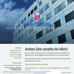 Archives – MasterTSM@Lille