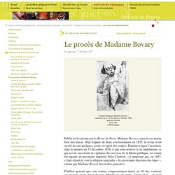 Le procès de Madame Bovary