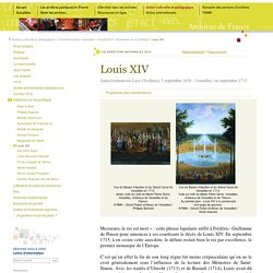 1715 - Louis XIV [ressource]