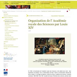 1699 - académie royale des sciences [ressource]