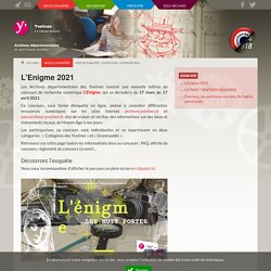 L'Enigme 2021 - Archives départementales des Yvelines