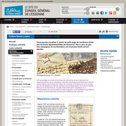 Archives en ligne : Archives départementales