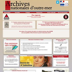 Archives nationales d'outre-mer
