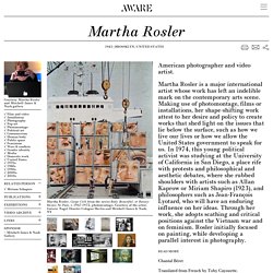 Martha Rosler - AWARE Archives of women artists