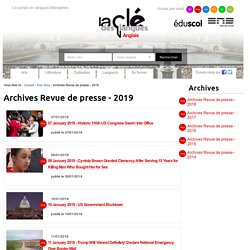 Archives Revue de presse - 2019