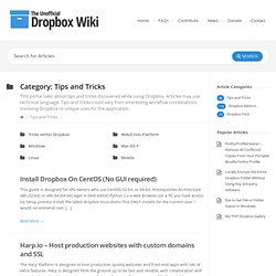 Tips and Tricks - Dropbox Wiki