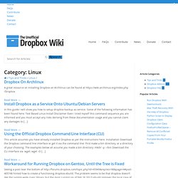 Linux Tips And Tricks - Dropbox Wiki