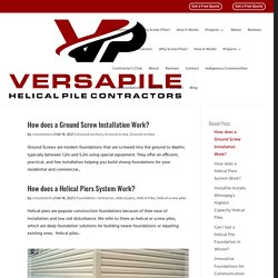 VersaPile Inc. - Helical Pile Contractors