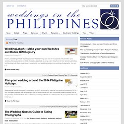 Tips Archives - Weddings in the Philippines